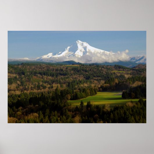 Poster Mont Hood, Point de vue Jonsrud, Sandy, Oregon (Devant)