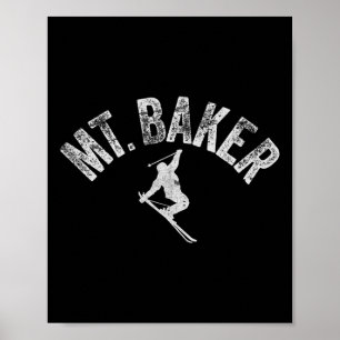 Poster Mont Ker Ski Mont Ker Washington Ski Cool Hiver