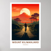 Poster Mont Kilimandjaro Tanzanie Imprimer (Devant)