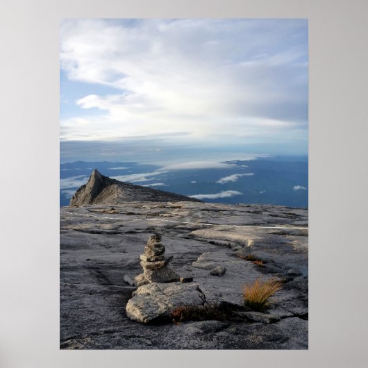 Poster Mont Kinabalu élevé (Devant)