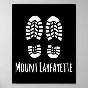 Poster Mont Lafayette New Hampshire Randonneur Randonnée