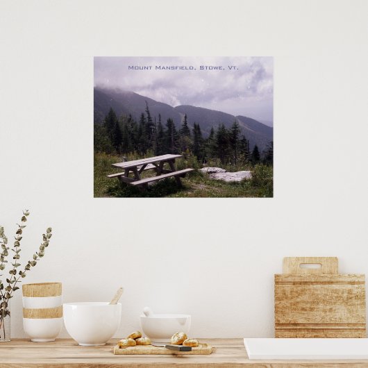 Poster Mont Mansfield, Stowe... (Cuisine)