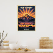 Poster Mont Meru Tanzanie V06 (Cuisine)