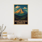 Poster Mont Olympus Grèce V01 (Cuisine)