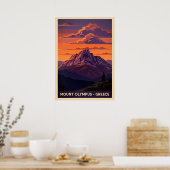 Poster Mont Olympus Grèce V04 (Cuisine)