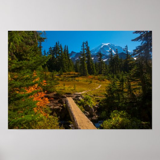 Poster Mont Rainer, Spray Park automne (Devant)
