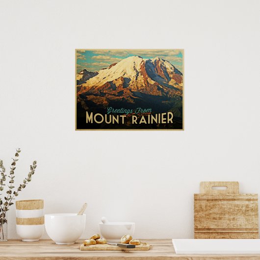 Poster Mont Rainier (Cuisine)