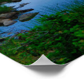 Poster Mont Rainier et lac de réflexion (Coin)