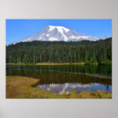 Poster Mont Rainier et Reflection Lake (Devant)
