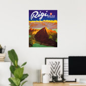 Poster Mont Rigi, Suisse (Bureau à domicile)