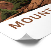 Poster Mont Rushmore - Dakota du Sud Imprimer (Coin)