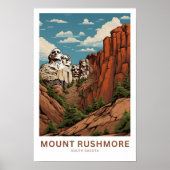 Poster Mont Rushmore - Dakota du Sud Imprimer (Devant)