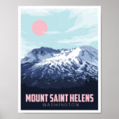 Poster Mont Saint Helens, Washington (Devant)