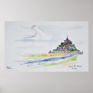 Poster Mont Saint-Michel, Normandie