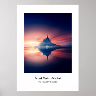 Poster - Mont Saint-Michel Normandie France