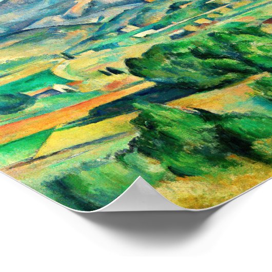 Poster Mont Sainte-Victoire par Paul Cezanne (Coin)