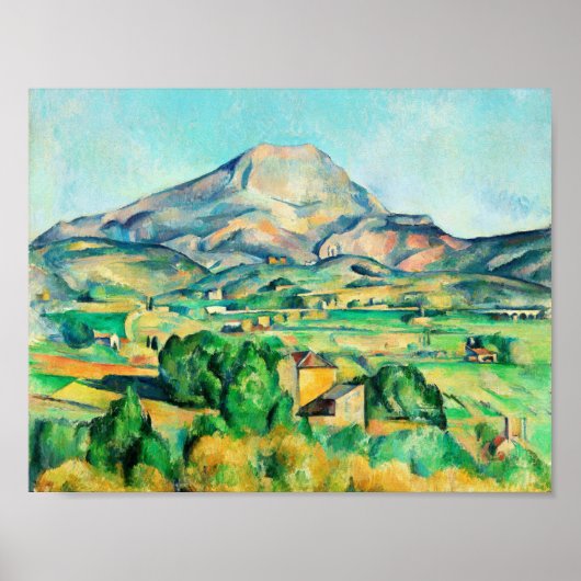 Poster Mont Sainte-Victoire par Paul Cezanne (Devant)