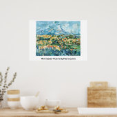Poster Mont Sainte-Victoire Par Paul Cezanne (Cuisine)