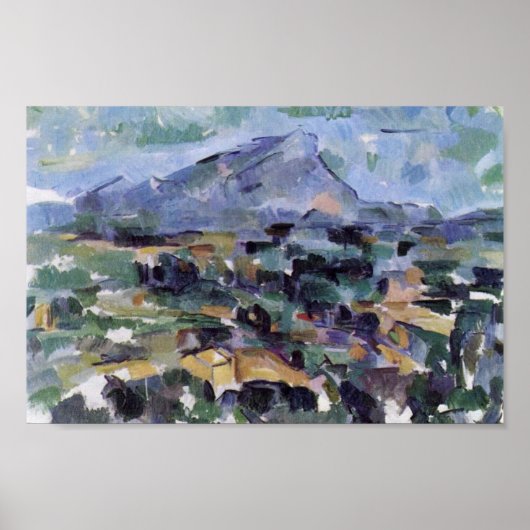 Poster Mont Sainte-Victoire Par Paul Cézanne (Meilleure Q (Devant)
