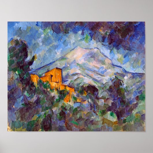 Poster Mont Sainte-Victoire, Paul Cezanne (Devant)