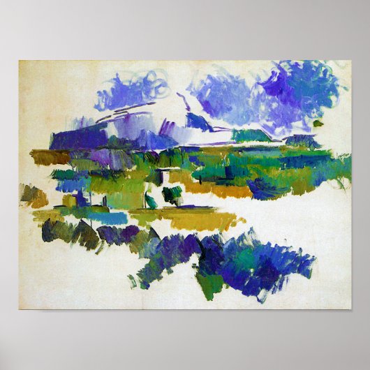 Poster Mont Sainte-Victoire, Paul Cezanne (Devant)