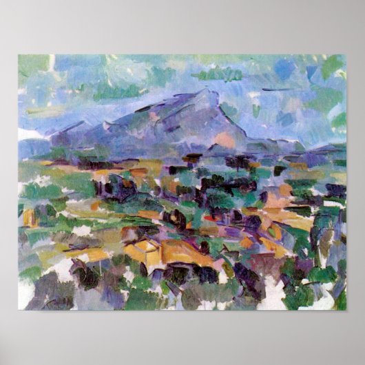 Poster Mont Sainte-Victoire, Paul Cezanne (Devant)