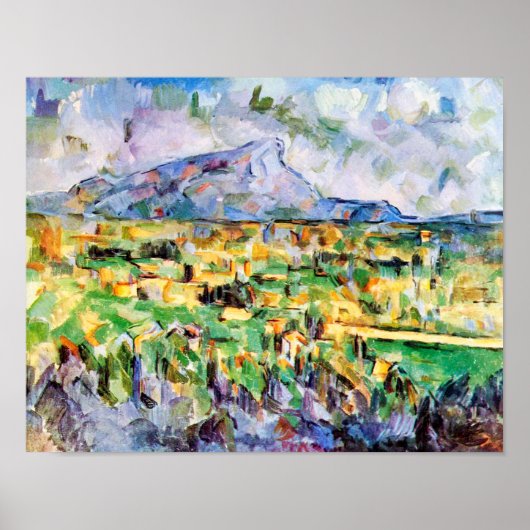 Poster Mont Sainte-Victoire, Paul Cezanne (Devant)