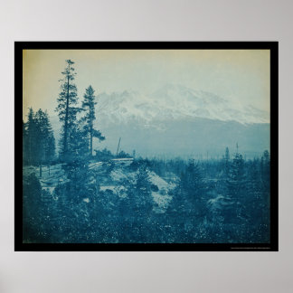 Poster Mont Shasta Panorama 1899