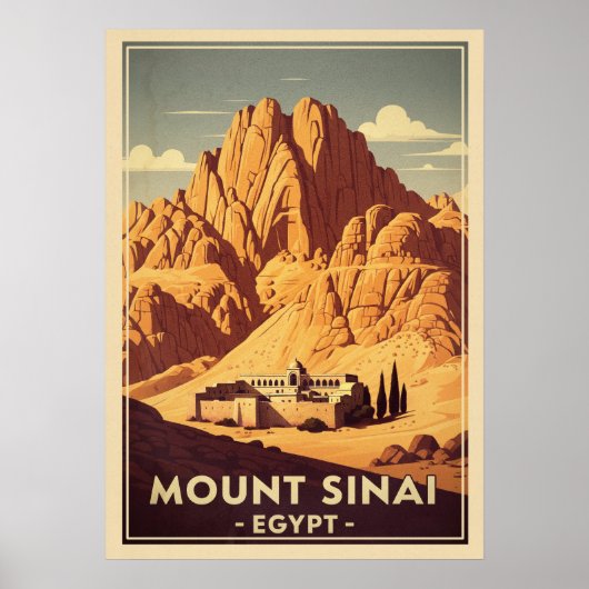 Poster Mont Sinaï Égypte V03 (Devant)