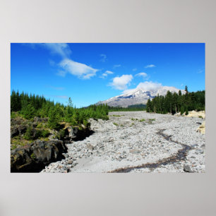 Poster Mont St Helens, photographie de paysage, Seattle