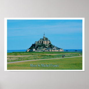 POSTER MONT ST. MICHEL ISLAND FRANCE WOW