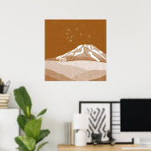 Poster Mont Taranaki (Bureau à domicile)