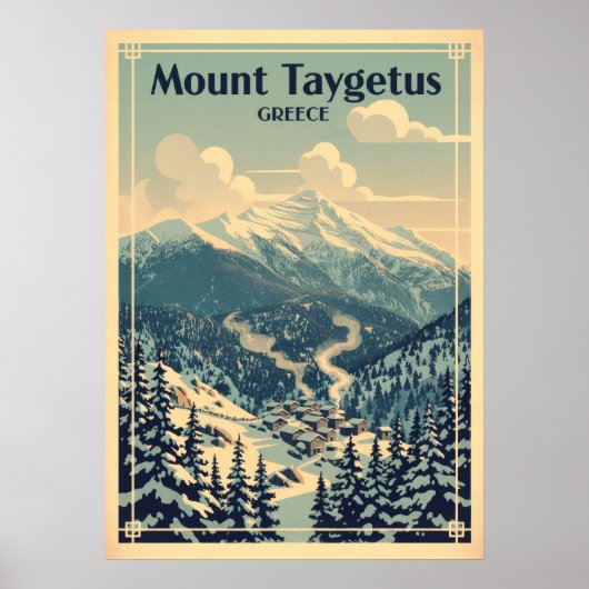 Poster Mont Taygète Grèce V05 (Devant)