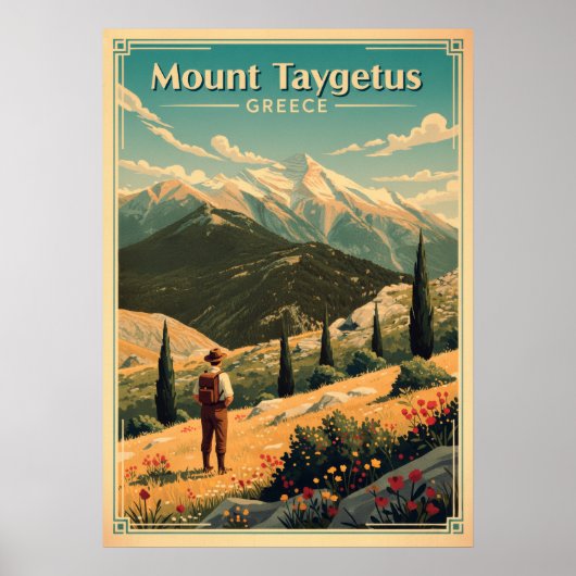 Poster Mont Taygète Grèce V06 (Devant)