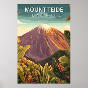 Poster Mont Teide Tenerife Pic Volcanique Voyage
