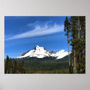 Poster Mont Thielsen, Oregon