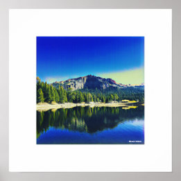 Poster Mont Thunder au-dessus du lac Silver