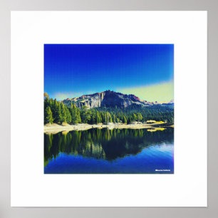 Poster Mont Thunder au-dessus du lac Silver