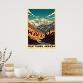 Poster Mont Toubkal Maroc V01 (Cuisine)