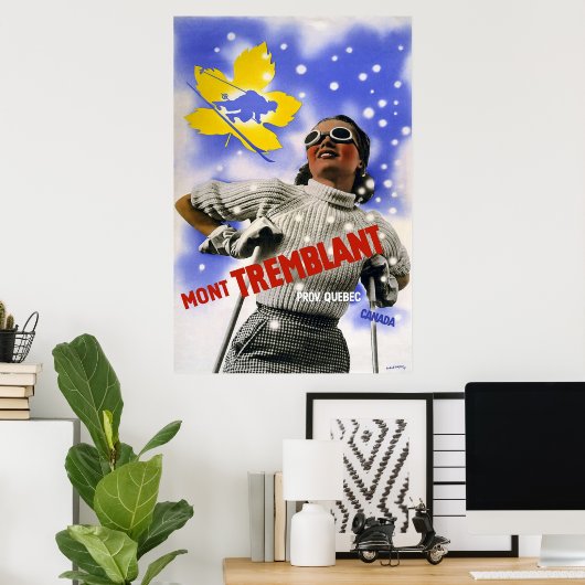 Poster Mont Tremblant Québec Canada (Bureau à domicile)