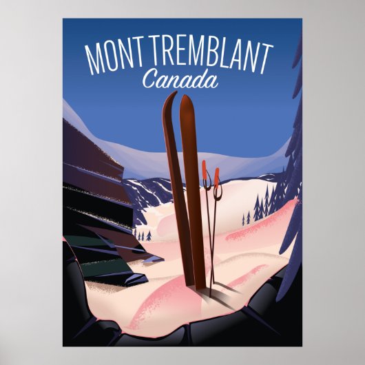 Poster Mont Tremblant Ski Canada (Devant)