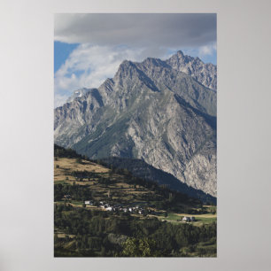 Poster Mont Velan, de Buthier, Vallée d'Aoste, Italie