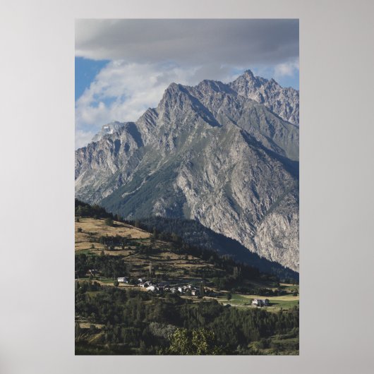 Poster Mont Velan, de Buthier, Vallée d'Aoste, Italie (Devant)