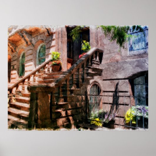 Poster Mont Vernon Brownstone, Peabody Institute, (Devant)