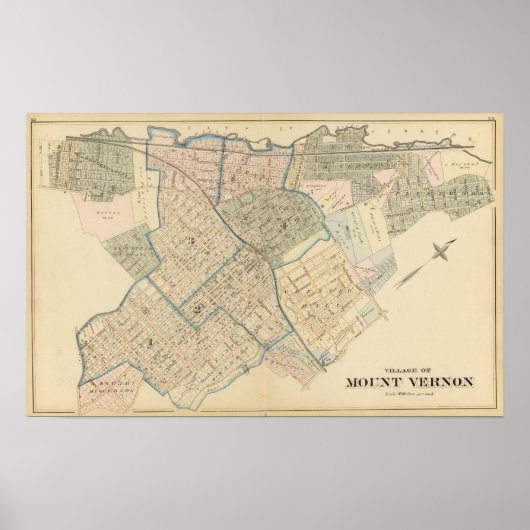 Poster Mont Vernon, New York (Devant)