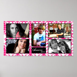 Poster Montage de collage supérieur personnalisé de 10 po