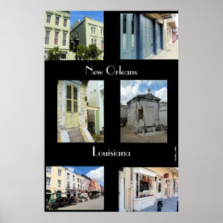 Poster Montage de la Nouvelle-Orléans