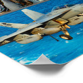 POSTER "MONTAGE" DE L'AVIATION DE CARRIER US (Coin)