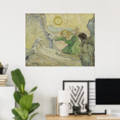 Poster Montage de Lazare après Rembrandt par Van Gogh (Bureau à domicile)