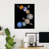 Poster Montage d'un système solaire (Bureau à domicile)